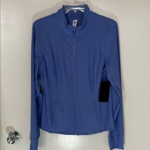 New 90 Degree By Reflex Women's Full Zip Utility Jacket in Iris Blue, XL